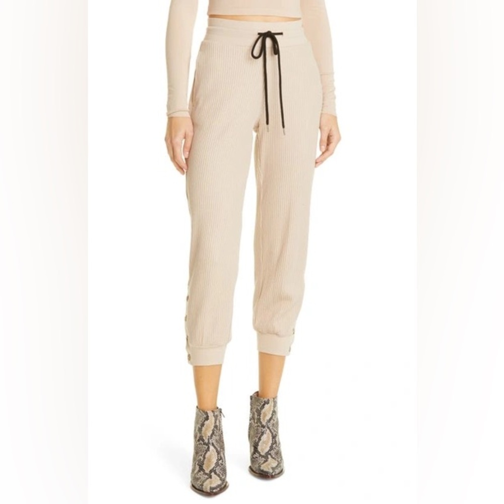 The Range "Jumbo Stark" waffle-knit Stretch-cotton Pants in Saddle